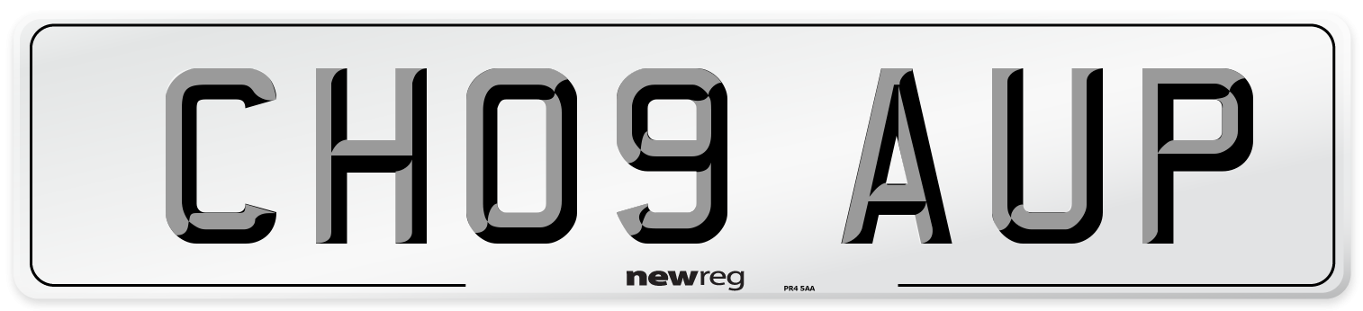 CH09 AUP Number Plate from New Reg